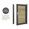 DuraPost Aluminium Gate Frame Olive Grey